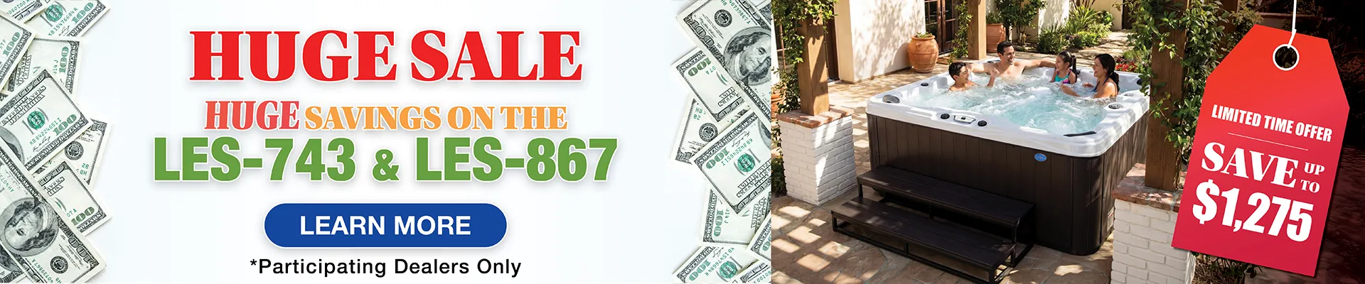 Calspas hot tub being used in a family setting - Jennison